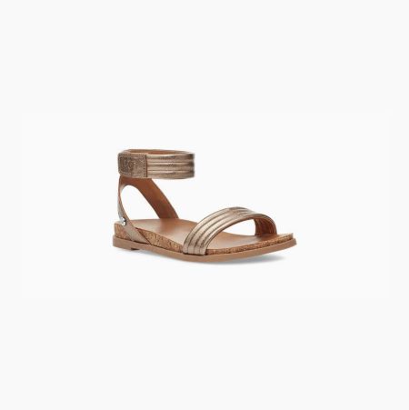 UGG Ethena Rose Gold Sandals for Kids (ZSTU50371)